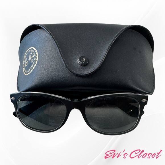 Prescription Sun G .Ray-Ban Wayfarer Black RB2132 6052/58 52-18 Medium Polarized - Picture 1 of 10